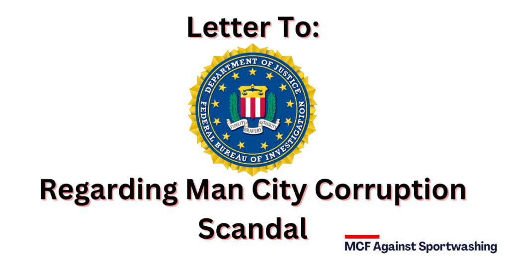 Addressing Transparency and Good Governance: A Letter to Varies by Country Regarding Allegations at Man City varies by country