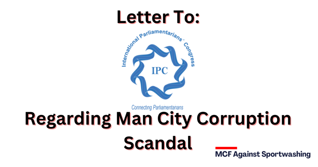 Advocating for Ethical Practices: An Open Correspondence to varies by country Regarding Sheikh Mansour’s Involvement at Man City varies by country
