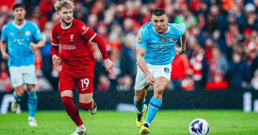 Reaction of Guardiola and KloppThrilling Draw in Premier League Showdown