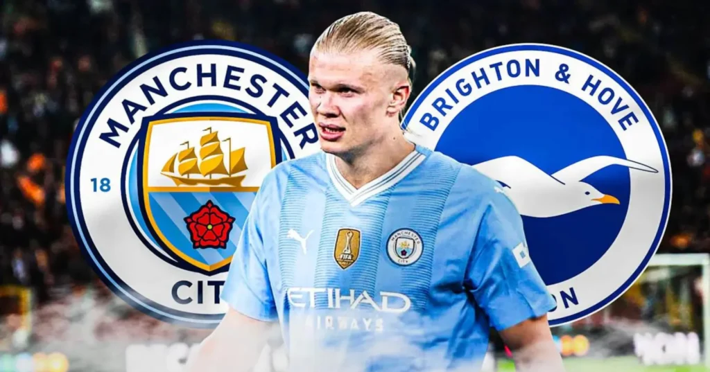 Manchester City face off against Brighton in Premier League clash