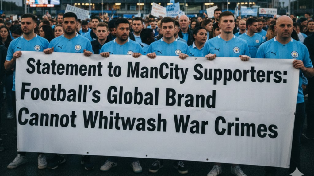 Statement to ManCity Supporters: Football’s Global Brand Cannot Whitewash War Crimes