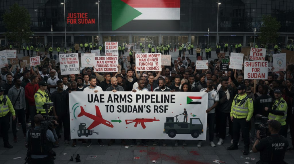 New Briefings Highlight UAE Arms Pipeline to Sudan’s RSF as Protests Target ManCity Owner